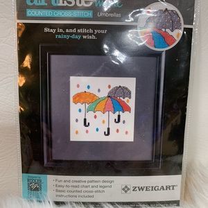 Artiste “Rainy Day” Counted Cross Stitch Kit